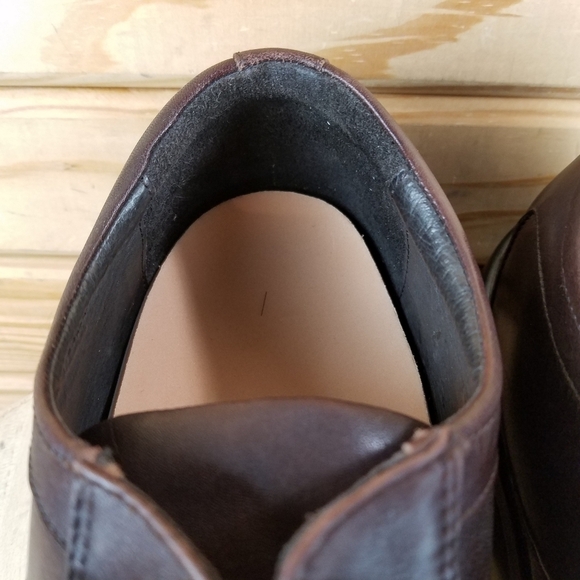 Apex B2060M Brown Leather Comfort Casual Shoes Lace-up Oxfords Men's 10M - Picture 5 of 11